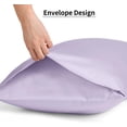 thumbnail image 6 of Warmstar 100% Cotton Pillow Cases Standard Size Set of 2, 600 Thread Count Pillowcases 20x26 Inches, Soft Long Staple Cotton Pillowcases Breathable with Envelope Closure,Lavender, 6 of 7