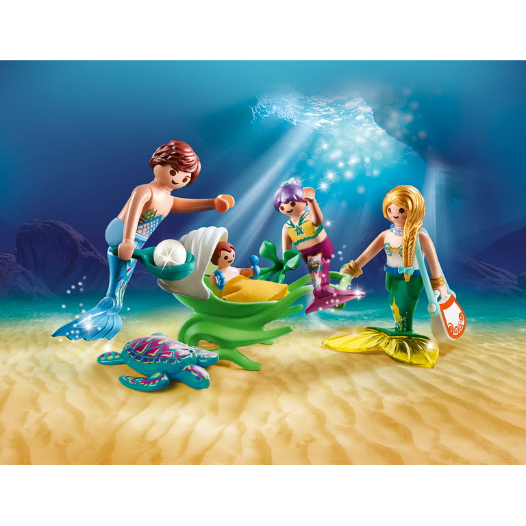 PLAYMOBIL Mermaid Family with Shell Stroller 