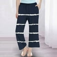thumbnail image 5 of breaise Wide Leg Pants for Girls Baggy Casual Palazzo Pants Stripe Lounge Trousers with Pockets, 5 of 8