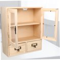 thumbnail image 4 of HEANUJJ Desk Storage Organizer Beige Wood Rectangular Organization 1Set for Classroom, 4 of 8