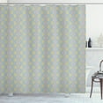 thumbnail image 1 of Ambesonne Geometric Shower Curtain, Retro Disco Style Design, 69"Wx75"L, Pale Grey Pale Orange, 1 of 3