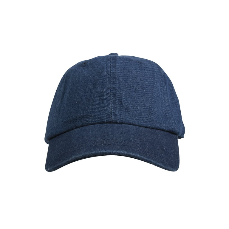 Plain best sale denim cap