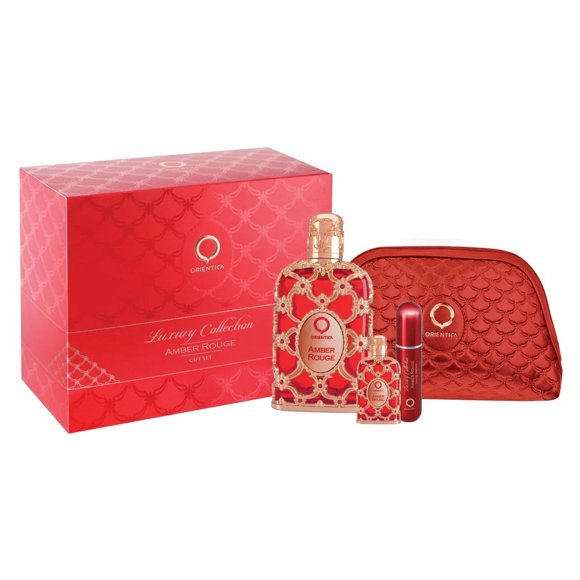 Set 4 Piezas Amber Rouge Unisex Orientica EDP
