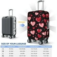 thumbnail image 6 of Romantic Red and Pink Love Heart Travel Luggage Suitcase COVER, Washable Suitcase COVERS Elastic, M - Fits 22-24 inch (No Suitcase), 6 of 6