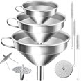 thumbnail image 1 of Juego de Embudos de Cocina con Coladores y Cepillos de Limpieza Apto para Líquidos aceites mermelada, 1 of 8