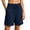 07-Navy, variant on Women's Paperbag Waist Drawstring Shorts Casual Pull-On Shorts with Pockets Summer Cotton Linen Shorts