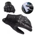 thumbnail image 1 of Guantes De Moto 100% Piel De Cabra Para Pantallas Táctiles, 1 of 8