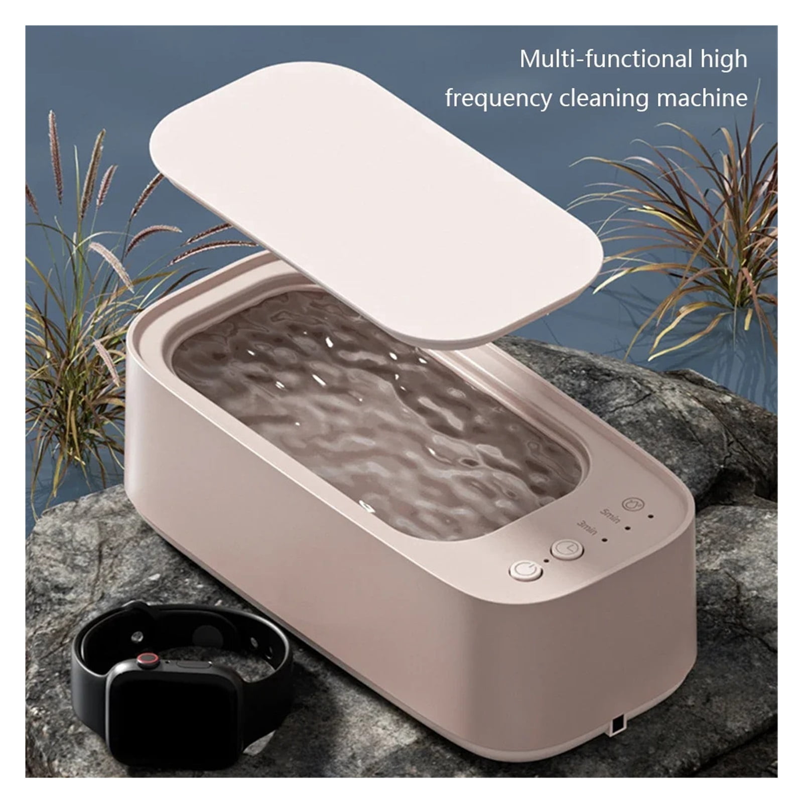 Ultrasonic 360 Degree Cleaning Machine 45KHZ Jewelry Eyeglasses Watches Cleaner Timing for Jewelry
