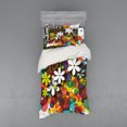 thumbnail image 2 of Ambesonne Flower Bedding Set 4 Pcs, Daisies Dots Best Wish, Queen, Multicolor, 2 of 3