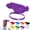 Purple, variant on Fun Sun Visor Palm Shaped Design Hands Free Hand Shade Hat Hand Shadow Hat Funny 3D Visor Palm Sized Sun Hat With Adjustable Headband for Outdoor