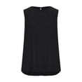 thumbnail image 4 of Giftesty Tank Tops for Women Classic Round Neck Solid Color Sleeveless T-shirt Tank Top Round Neck Tank Top, 4 of 6