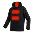 thumbnail image 3 of Unisex Thick Winter Hoodie for Men Women, Heated Hoodie for Men Women, Heated Jackets Sweatshirt Warm USB Electric Heaters Winter Heating Hoodies Black L, 3 of 5