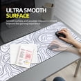 thumbnail image 2 of Mouse Pad Gaming Mousepad 31.5 x 11.8 x0.12in Large Mouse Pad for Keyboard and Mouse with Anti-Slip Rubber Base, Keyboard Pad XL Mouse Mat for Home and Office(White), 2 of 6
