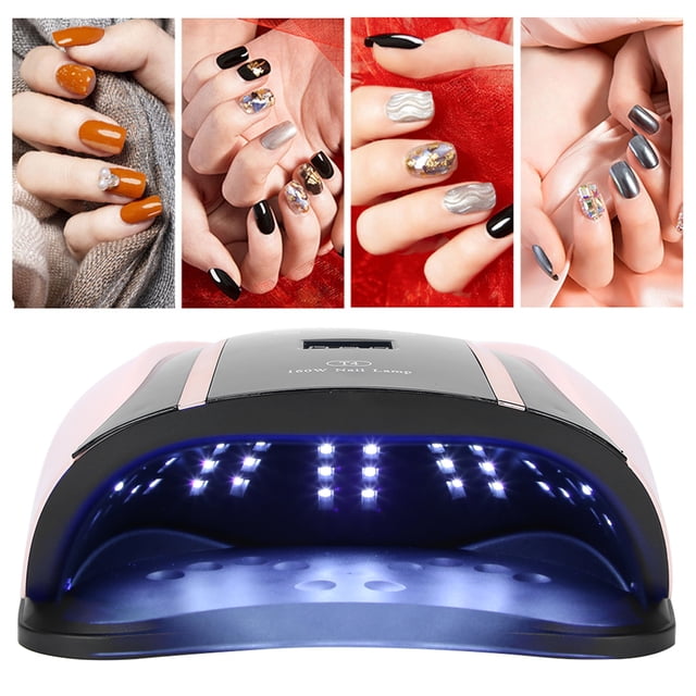Luz LED Para Uñas De 160W, Máquina De Secado De Pegamento Para Uñas De Manicura Con Luz De Secado Rápido En Gel Para Uñas
