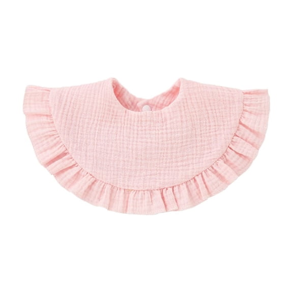 Boys Girls Bib Delicate Lace Detailing Gentle Water Absorbent Cloth Toddlers Bib Clothes