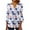 Multicolor Plus Size Blouse for Women_t, variant on CYMMPU Loose Fit Button V Neck Flare Sleeve 3/4 Sleeve Spring Tops Fall Trendy Shirts Flower Printed Blouses for Women Dressy Casual Empire Waist A Line T-Shirts Multicolor S