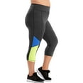 thumbnail image 3 of JMS by Hanes Women's Plus Active Colorblocked Performance Capri Leggings, 3 of 5
