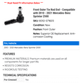 thumbnail image 2 of Front Outer Tie Rod End - Compatible with 2010 - 2021 Mercedes-Benz Sprinter 2500 2011 2012 2013 2014 2015 2016 2017 2018 2019 2020, 2 of 2