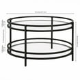 thumbnail image 6 of Evelyn&Zoe Robillard 32" Wide Round Coffee Table in Blackened Bronze, 6 of 7