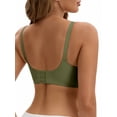 thumbnail image 3 of INSPIRE CHIC Nursing Bra for Women's Push Up Wirefree Front Closure Comfortable Maternity Bralette XL Green, 3 of 4