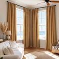 thumbnail image 3 of Half Price Drapes Signature Amber Gold Velvet Blackout Curtains for Bedrooms(1 Panel), 50WX 96L, 3 of 10