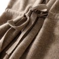 thumbnail image 4 of Chaleco de cuello en V de lana merino 100 % para mujer, cárdigan de punto corto, abrigo, suéter, chaqueta de moda de primavera y otoño 2022, 4 of 5