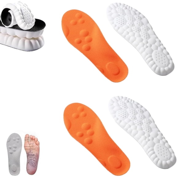 Pickleball Insoles Women Men, 4d Anti-Slip Comfort Breathable Memory Foam Cushioned Soft Insoles for Daily Life and Outdoor Activities Wearing