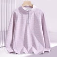 thumbnail image 3 of Boys Girls Half Zip Pullover Sweatshirt Athletic Sport Henley Shirt Lightweight Long Raglan Sleeve Top Running Gym Activewear, 3 of 3