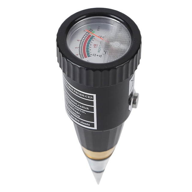 Medidor de pH y humedad del suelo, comprobador de suelo 2 en 1 Medidor de pH y humedad del suelo para plantas Diseñado por expertos