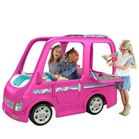 Power Wheels Barbie Dream Camper, Battery-Powered Ride-On ...