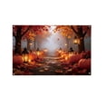 thumbnail image 3 of Halloween Sale Clearance!Fall Decorations for Home, 2 Styles Fall Forest Paths BackdropBanner AutumnPumpkin Maple Leaf Photography Background Harvests Thanksgiving PhotoBooth Backdropfor Party Decor, 3 of 7