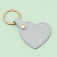thumbnail image 4 of Set of 6 Leather Heart Pendant Key Chain Charm Love Shaped Keychain Backpack Charm Jewelry Gift for Friend, 4 of 8