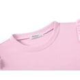 thumbnail image 5 of Arshiner Toddler Girls 2 Piece Fall Outfits Ruffle Trim Long Sleeve Pullover Sweatshirts and Pants, 5 of 6
