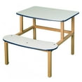 thumbnail image 6 of Wild Zoo Furniture s-d wht-tan-wz Student Desk - White-Tan, 6 of 10
