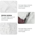 thumbnail image 2 of Yardwe Hairdresser Uniform Beauty Technician Overalls Breathable White 1Pcs, 2 of 8