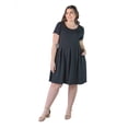 thumbnail image 5 of Plus Size Knee Length Pleated Pocket Dress, 5 of 11