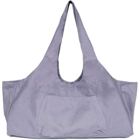 GZhLonKiMa Canvas Bags Large Yoga Mat Bag Large Yoga Mat Tote Sling Carrier with Side Pocket Fits Most Size Mats Purple