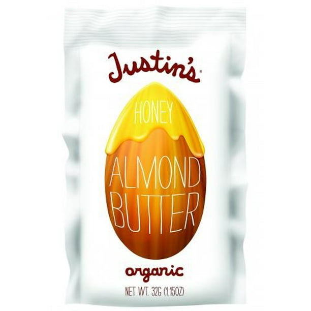 Justin's Organic Almond Butter, Honey, 1.15 Oz