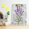 thumbnail image 6 of FMSHPON Lavender Flower Clipboard Hardboard Wood Nursing Clip Board and Pull for Standard A4 Letter 13x9 inches, 6 of 8