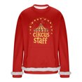 thumbnail image 3 of RKSTN Crew Neck Sweatshirts for Men Carnival Graphic Print Oversized Versatile Fleece Sweatshirt Mens Casual Round Neck Relaxed Fits Comfy Pullover Carnival Party Sweatshirt Top Fall Winter Clothes, 3 of 7