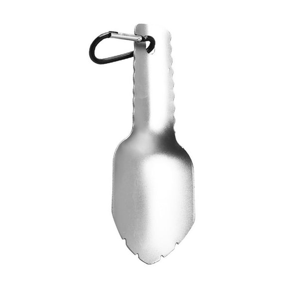 Outdoor Shovel Garden Shovels for Digging off Road Collapsible Travel Silver