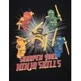 thumbnail image 2 of LEGO Ninjago Big Boys' Short Sleeve T-Shirt Black Ninja Skills, 2 of 3