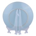 thumbnail image 3 of Herwey Dish Display Stand, Plate Display Stand,10pcs Folding White Plastic Plate Holders Dish Picture Frame Decorative Display Stand Rack, 3 of 12