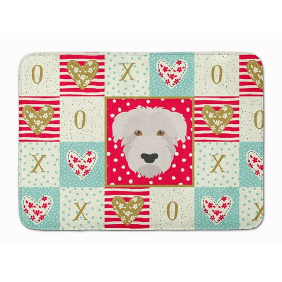 Glen of Imaal  Love Machine Washable Memory Foam Mat Red