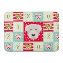 Glen of Imaal Love Machine Washable Memory Foam Mat Red