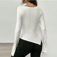 thumbnail image 4 of Womens Tops Long Sleeve Shirts Fall Fashion Clothes Casual Blouses Trendy White S, 4 of 4