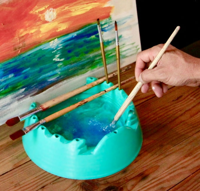 GoEasel Paint Brush and Canvas Holder Stand for Painting Drawing