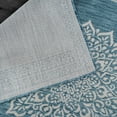 thumbnail image 5 of Outdoor Rug 6x9 Medallion Aqua Modern Area Rugs For Indoor And Patios Kitchen Hallway Mats Washable Porch Deck Outside Carpet (medallion 6 X 9), 5 of 9