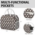 thumbnail image 6 of Womens Brown Halloween Ghost Pattern Lunch Box for Work,Insulated Lunch Bag for Women,Loncheras Para Mujer,Leakproof Adult Lunch Bag for Work,Beach,Travel,Picnic,Camping, 6 of 7