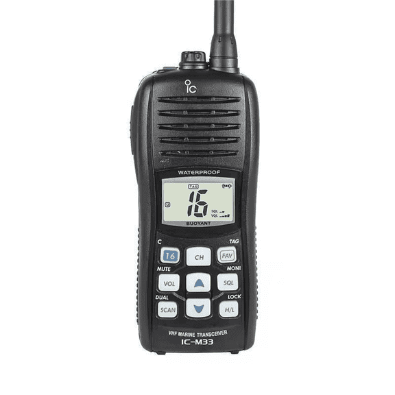 IC-M33 walkie talkie 2-way Radio  Intercom Maritime Marine VHF Radios Floating Handheld Machine VHF Ship Port
